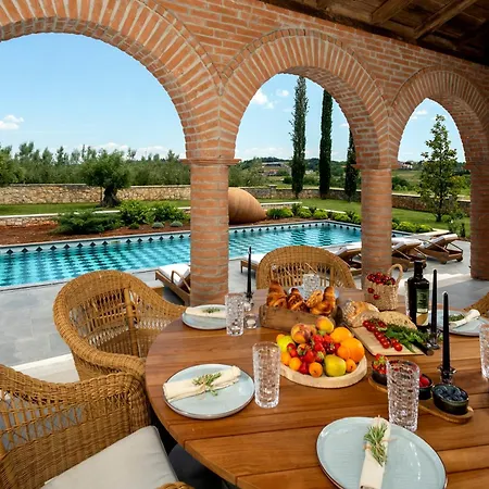 Luxurioese Don Giordano Im Toskanischen Stil Mit Pool, Weinbergblick Und Olivenhainen In Istrien Willa